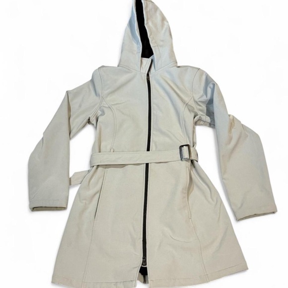 Covington Jackets & Blazers - Covington Stylish Hooded Belted Coat